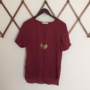 Maroon Top